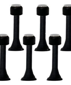Magna Stop Magnetic Doorstop Converters Black 6 Pcs Pack